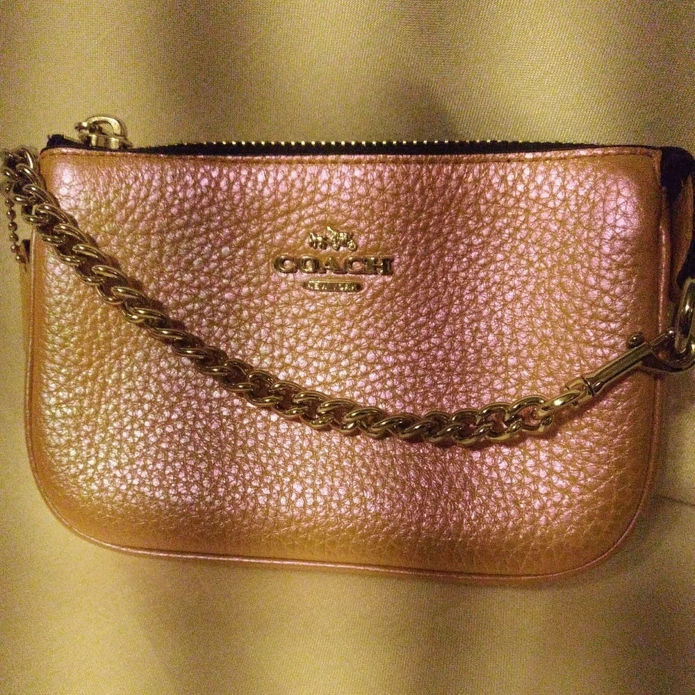 Coach Party Purse    Pink and Gold